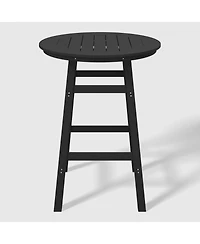 WestinTrends Outdoor 35" Hdpe Round Patio Bar Height Table