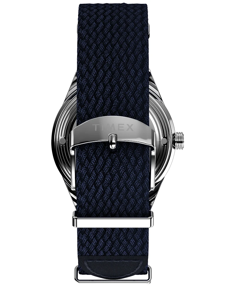 Timex Men's Automatic Blue Fabric Watch, 38mm