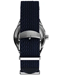 Timex Men's Automatic Blue Fabric Watch, 38mm