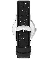 Timex Men's Mechanical Handwind Black Leather Watch, 34mm