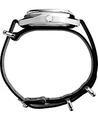 Timex Men's Quartz Analog Black Fabric Watch, 37mm