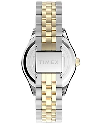 Timex Women's Quartz Analog Two-Tone Stainless Steel Watch, 34mm