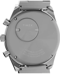 Timex Men's Chronograph Silver-Tone Stainless Steel Watch, 40mm