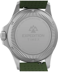 Timex Men's Quartz Analog Green Silicone Watch, 41mm
