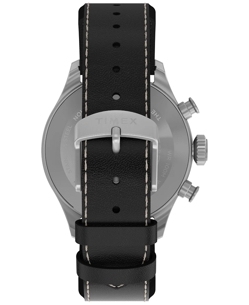 Timex Men's Chronograph Brown Leather Watch, 41mm