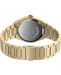 Timex Men's Quartz Analog Gold-Tone Stainless Steel Watch, 39mm