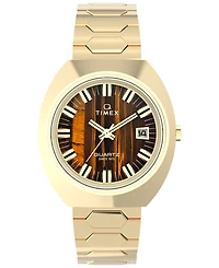 Timex Men's Quartz Analog Gold-Tone Stainless Steel Watch, 39mm
