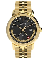 Timex Men's Quartz Analog Gold-Tone Stainless Steel Watch, 40mm