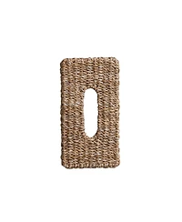 Storied Home Hand-Woven Seagrass Tissue Box Cover, Natural