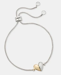 Dkny Heart Charm Slider Bracelet