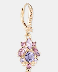 Marchesa Multi-Stone Cluster Double Drop Earrings