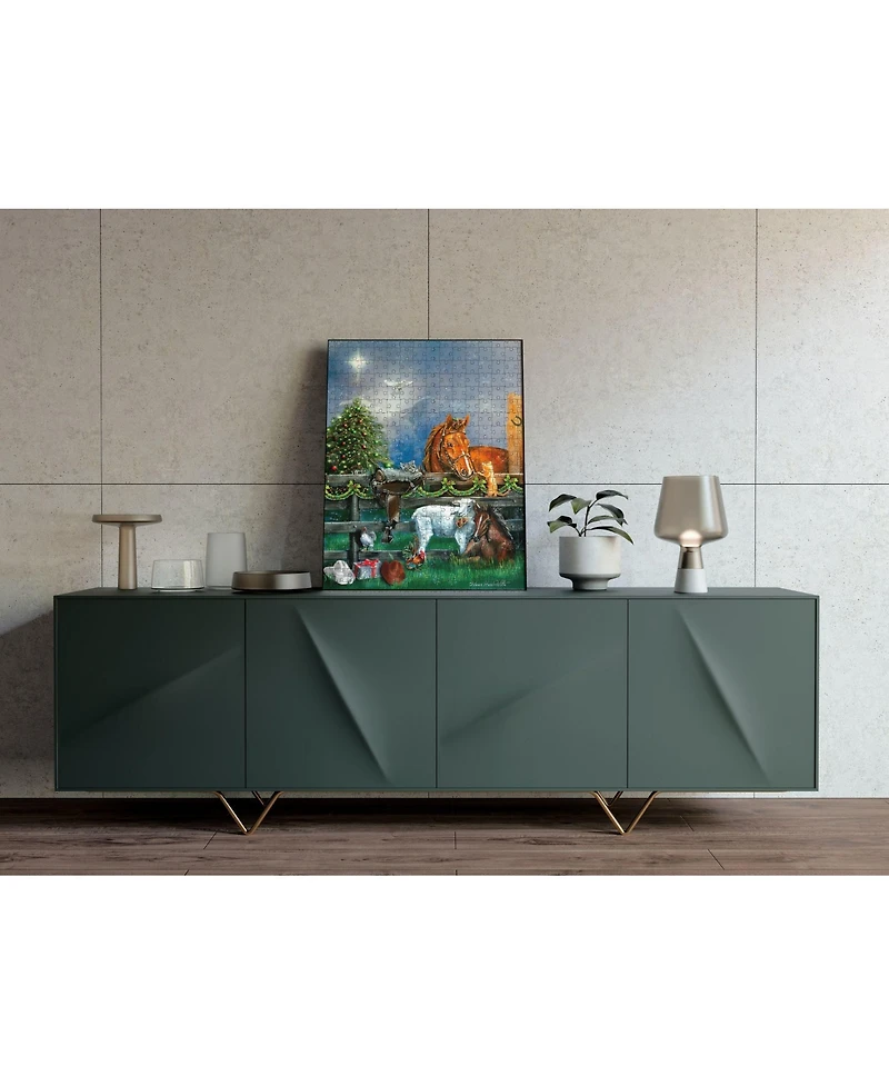 SunsOut Country Christmas 500 piece Jigsaw Puzzle for Adults Christmas