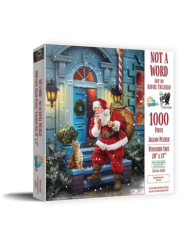 SunsOut Not a Word 1000 piece Jigsaw Puzzle for Adults Christmas