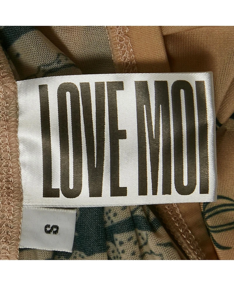 Pre-Owned Jean Paul Gaultier Women's X Knwls Beige Trompe-l'oeil Tattoo Print Jersey Leggings