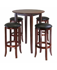 Winsome Fiona Round 5 Pieces High Pub Table Set