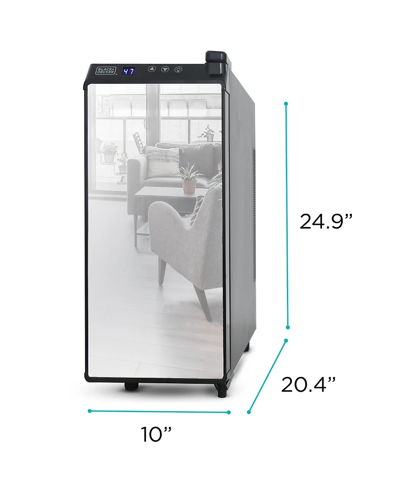 12 Bottle Capacity Wine CellarMirror Door