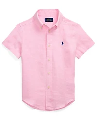 Polo Ralph Lauren Toddler and Little Boys Linen Short Sleeve Shirt