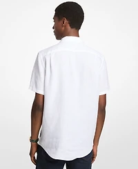 Michael Kors Men's Point Collar Linen Shirt