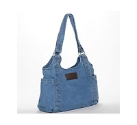 Susu Women's Denim Shoulder Tote Bag Hobo Casual Everyday Purse