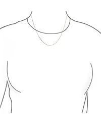 Bling Jewelry Ultra Thin 018 Gauge 0.5MM Thin 14K Gold Rolo Curb Cable Chain Necklace