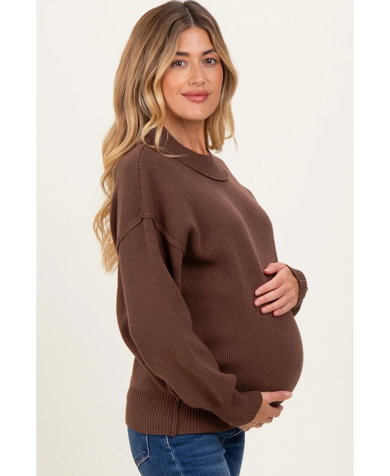 Pinkblush Maternity Wide Neck Drop Shoulder Sweater