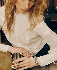 Jbw Women's Atmosphere Crystal Swiss Quartz Stainless Steel Watch, 30mm