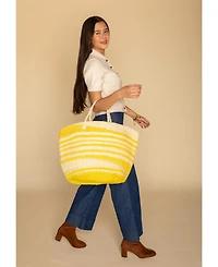 Warmth Handmade Sisal Beach Basket Tote Bag