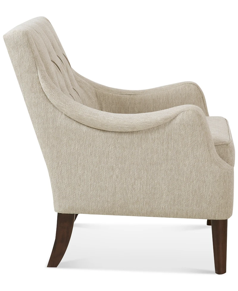 Madison Park Qwen 33.5" High Button Tufted Accent Chair