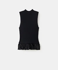 Mango Women's Combined Ruffle Top