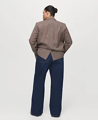 Mango Women's Danila High-Waisted Wide-Leg Jeans