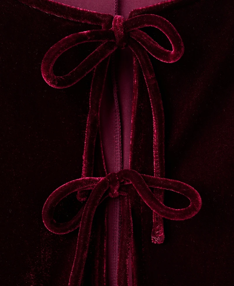 Mango Women's Bows Velvet Blouse