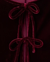 Mango Women's Bows Velvet Blouse