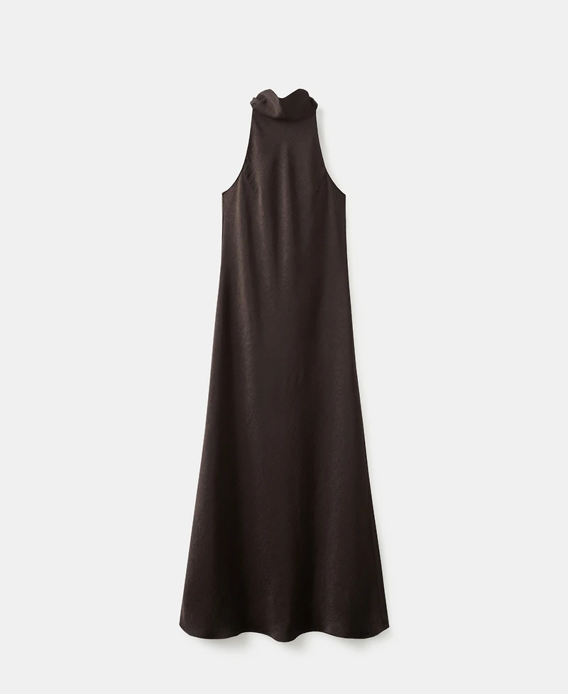 Mango Women's Creased Effect Satin Dress