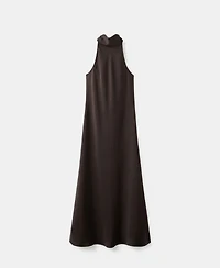 Mango Women's Creased Effect Satin Dress