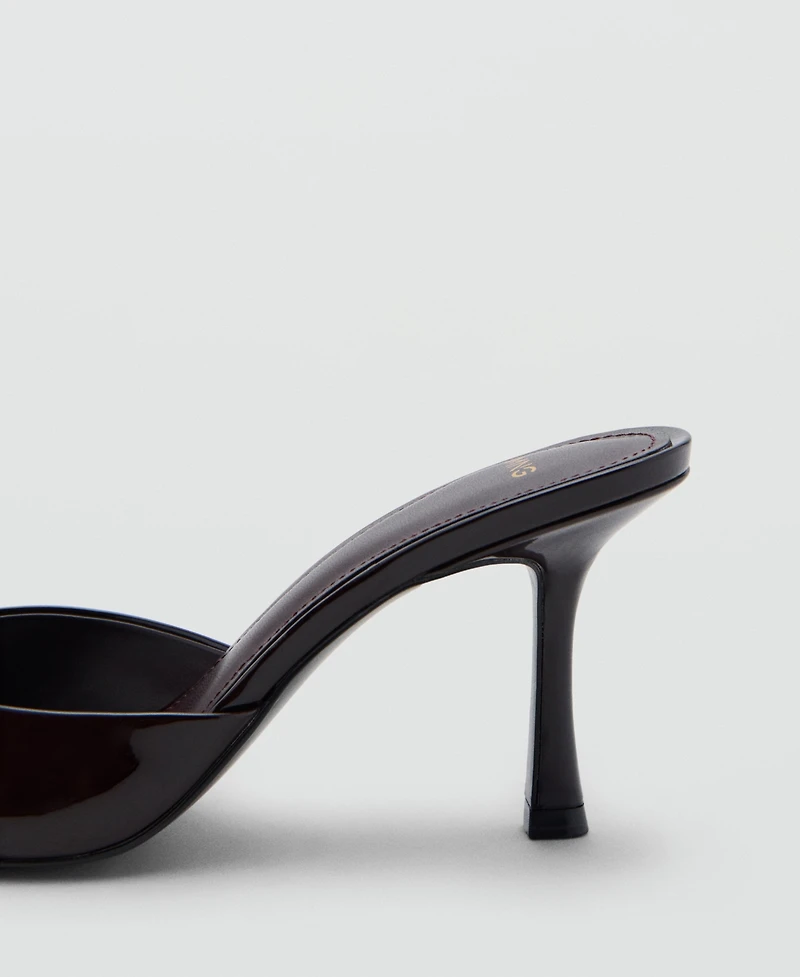 Mango Women's Patent Leather High-Heeled Sandals