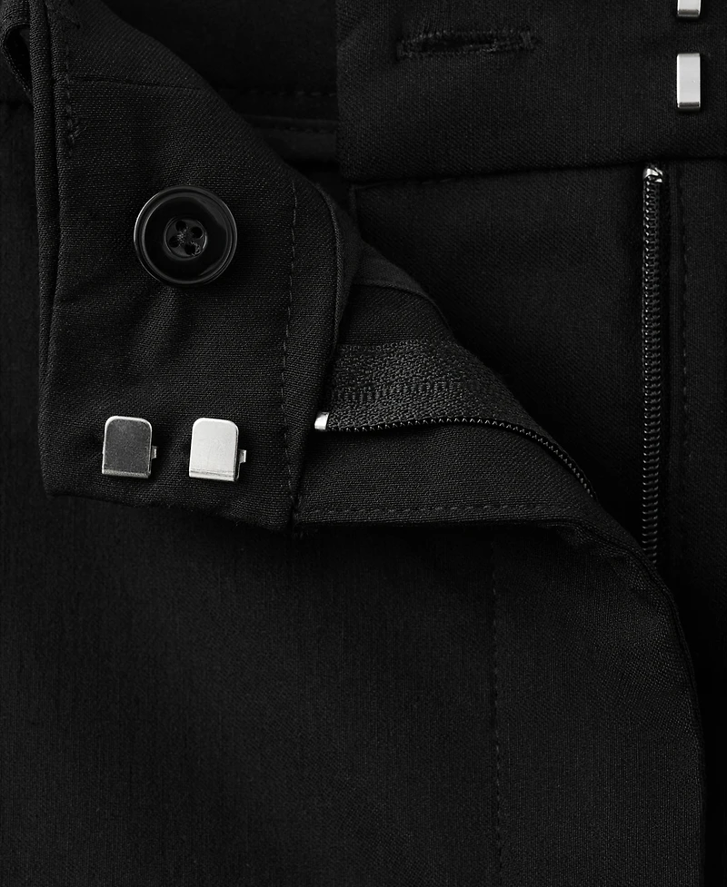 Mango Women's Straight-Cut Crop Pants