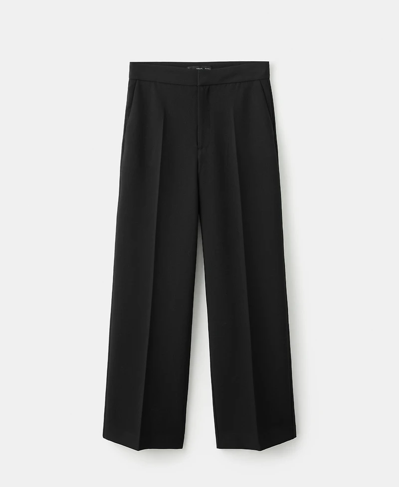 Mango Women's High-Waist Straight Pants