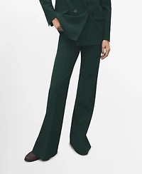 Mango Women's Flared Suit Pants
