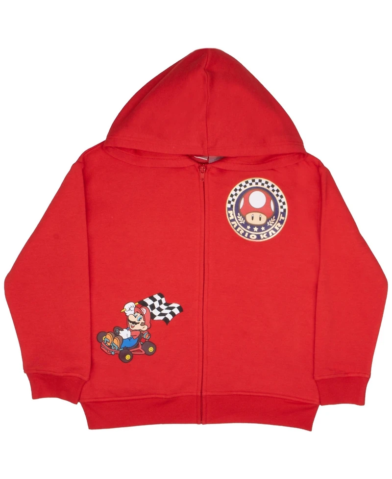 Mario Kart Big Boys Super Mario Hoodie and Shorts 2-Piece Outfit Set