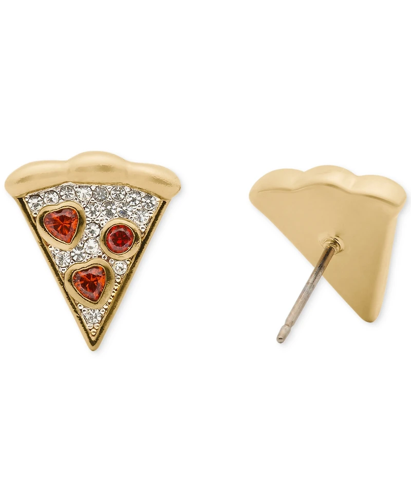 kate spade new york Cubic Zirconia Pizza My Heart Stud Earrings