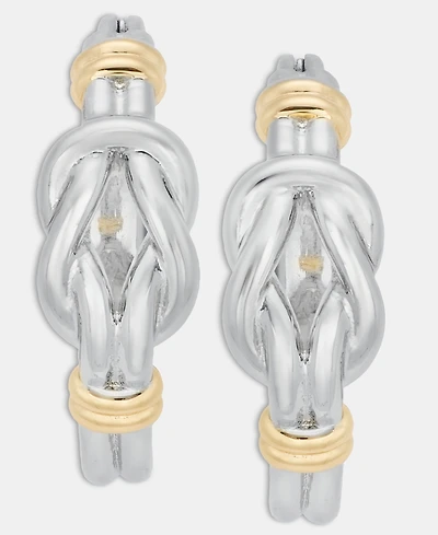 Lauren Ralph Knotted Style Small Hoop Earrings, 0.8"