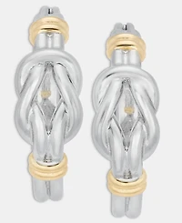 Lauren Ralph Knotted Style Small Hoop Earrings, 0.8"
