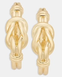 Lauren Ralph Knotted Style Small Hoop Earrings, 0.8"
