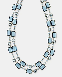 Lauren Ralph Lauren Gold-Tone Glass Stone 16" Layered Necklace
