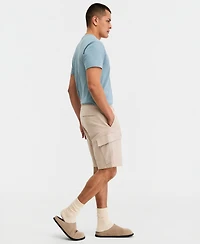 Sun + Stone Men's Trevor Cotton-Blend 10" Cargo Shorts, Macy's Exclusive