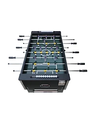 Rbied 54" Black Foosball Table, Indoor Soccer Game Table with Mdf and Steel Frame, Pvc Finish, Children's Game Table for Home Recreation