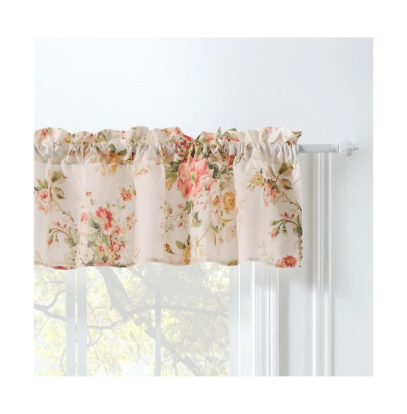 Greenland Home Fashions Grace Embrace Beauty Luxurious Modern Window Treatment Valance Each panel 84'x16" Buttercup