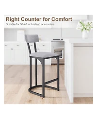gaomon Home Bar Stools Set Of 2, Counter Height Bar Stools For Kitchen Counter, Island Chairs For Dining Table, Tall Barstools For Kitchen