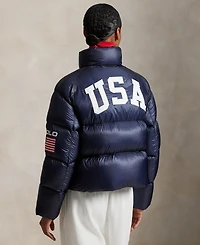 Polo Ralph Lauren Women's Flag Mid-Weight Down Puffer Jacket