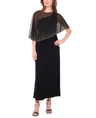Msk Petite Crew Neck Maxi Dress
